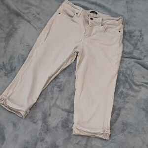 NYDJ Women's Light Cream Ankle Jeans